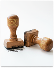 Laser cut stamps